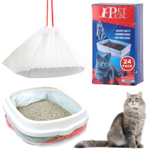 Litter Pan Liners 10 Pcs Durable Thickened Replacement Liner Bags For Cat Waste Disposal Compatible With Most Cat Pans