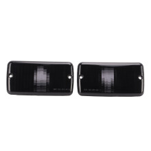 Stealth Smoke Out Look Blinker- und Seitenmarkierungsleuchten, hochwertiges Material, getönte Linsen, Ersatz für Jeep Wrangler TJ, OEM-Passform,