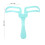 Green Folding Eyebrow Shaping Card Adjustable Cosmetic Tool for Perfect Brows 7