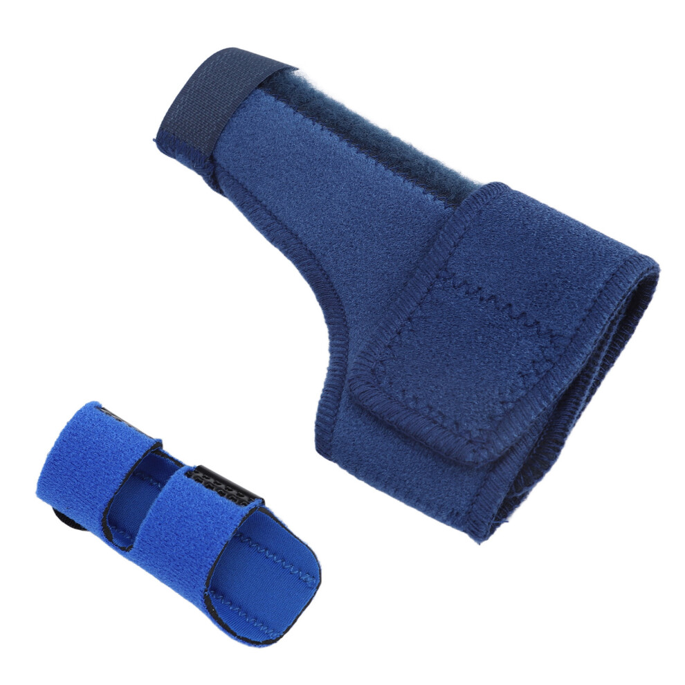 Blue Left Hand Thumb Splint Brace For Arthritis & Injury Support