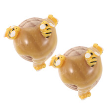 2Pièces Sculptures En Bois Ruche Figurines Déco Rustique