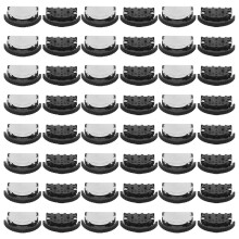 60Pcs Compact 3-Terminal Rotary Switch Black Plastic Metal Encoder