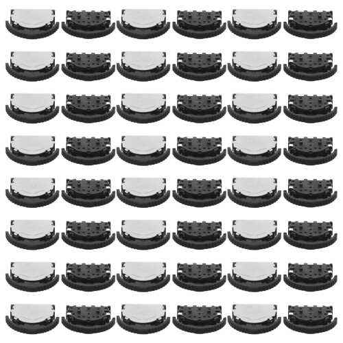 60Pcs Compact 3-Terminal Rotary Switch Black Plastic Metal Encoder