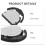60Pcs Compact 3-Terminal Rotary Switch Black Plastic Metal Encoder 8