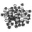60Pcs Compact 3-Terminal Rotary Switch Black Plastic Metal Encoder 9