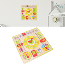 Kids Montessori Learning Calendar & Clock - Educational Toy for Ages 3 and Up