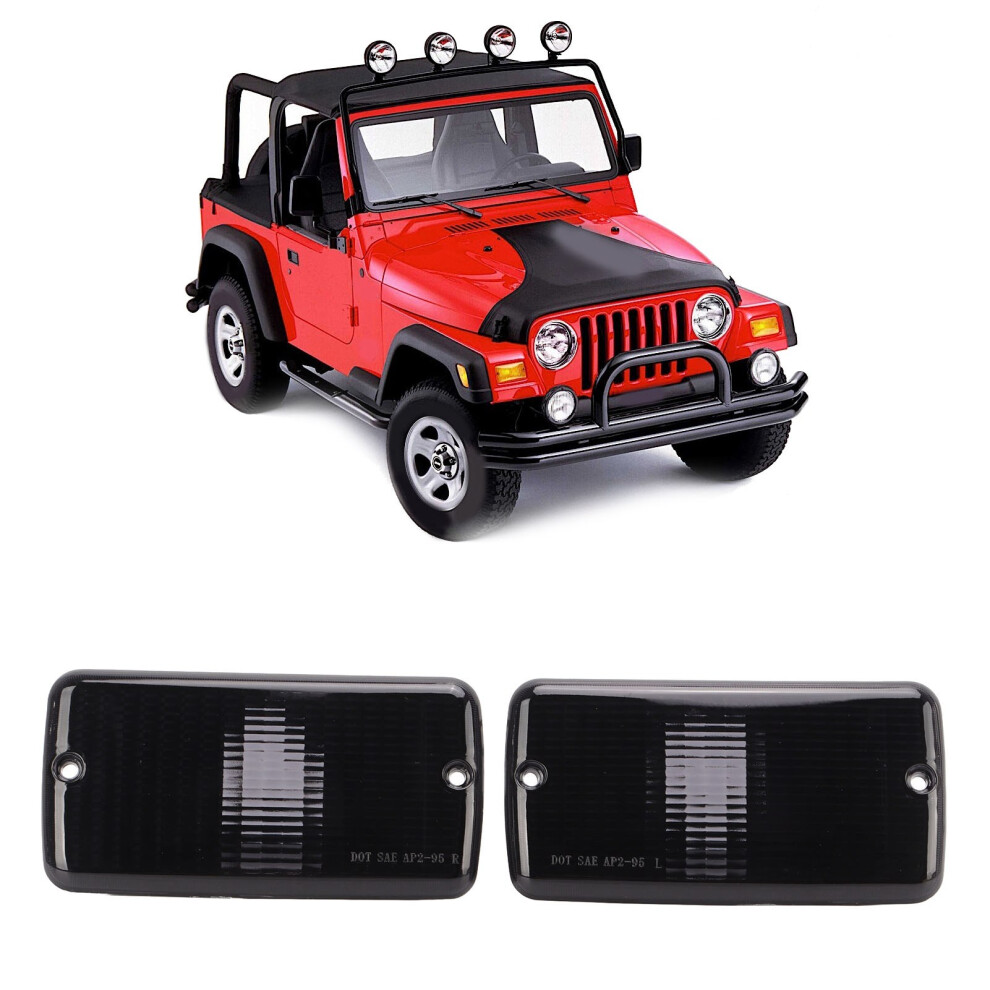 Front Parking Turn Signal Lamp Housing For Jeep Wrangler Tj 1997-2006 Black 4971374875159
