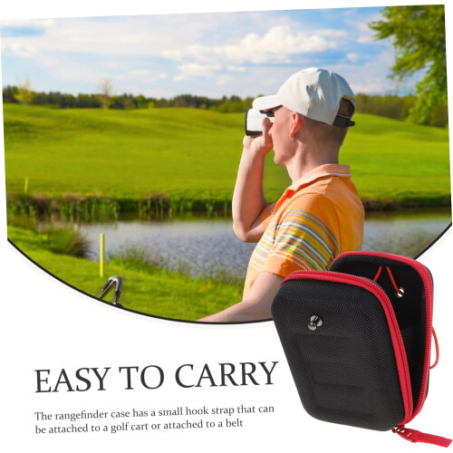 Golf Rangefinder Case with Shockproof EVA Shell and Secure Zipper Closure for Storage 1
