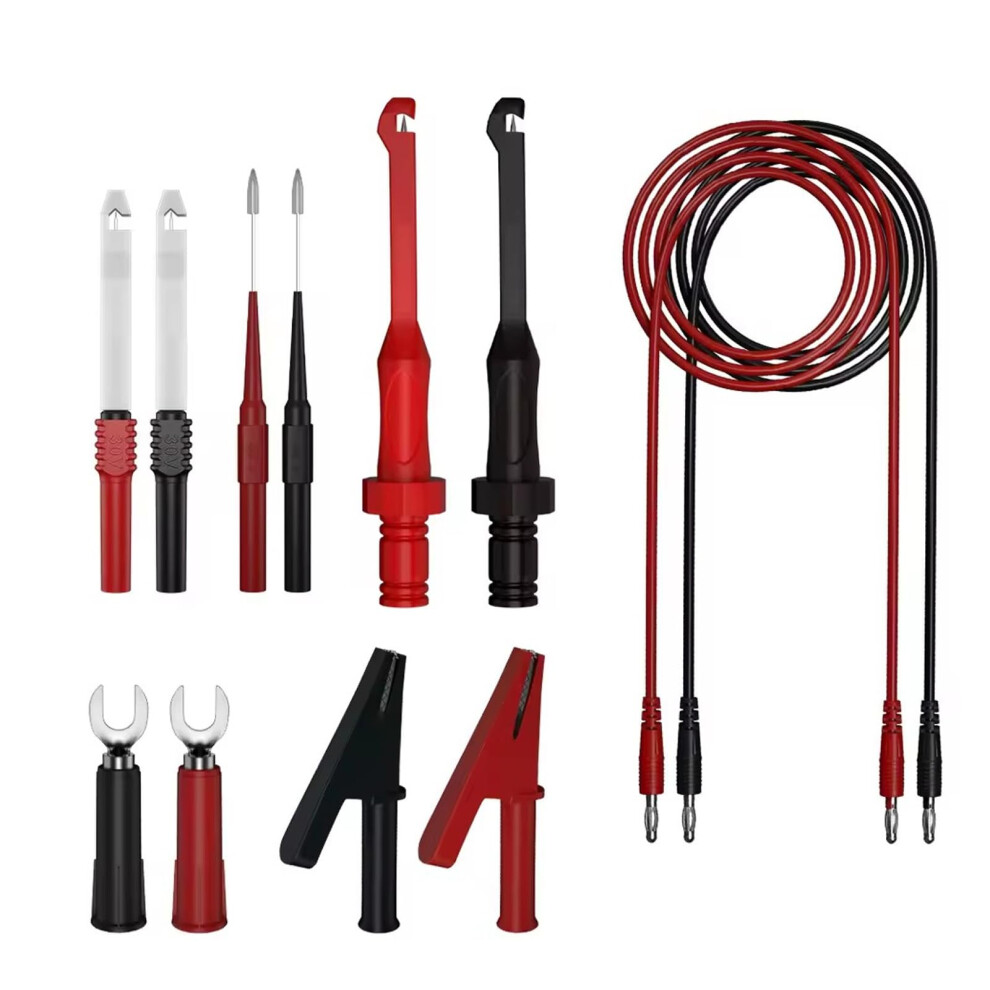 Not Destructive Cable Testing Probe Clamp Hook Test Clip For Automotive Circuit Analysis And Multimeter Test Leads Clips 9382693157379