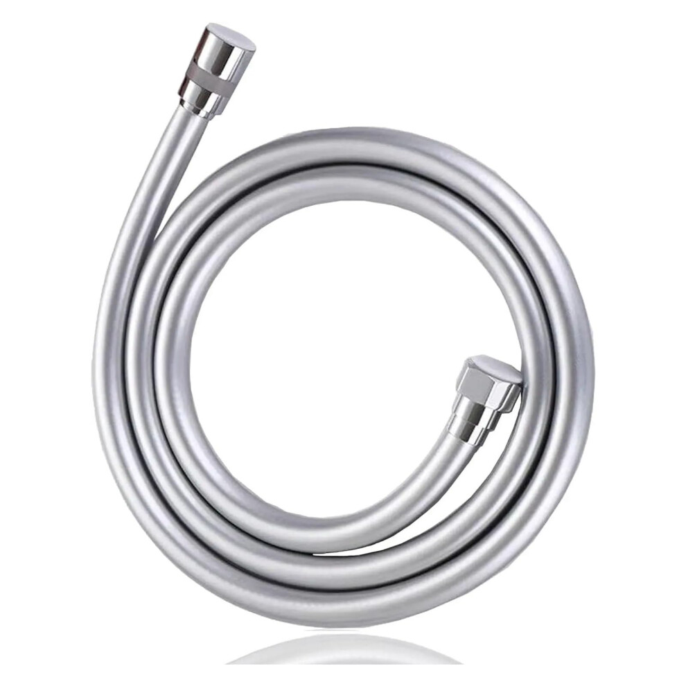 Silver Pvc Shower Hose Replacement Handheld Flexible Shower Hose For Bathroom Shower Head Durable 1.5M/2M/3M Bath Shower Tube(Silver,2M) Silver 2M 9199774916769