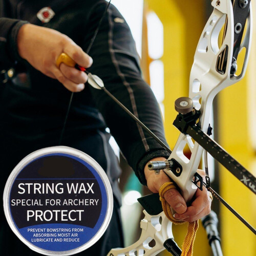 Bow String Wax 2pcs for Compound and Recurve Bows Reduce Friction and Extend Bowstring Life Blue 1