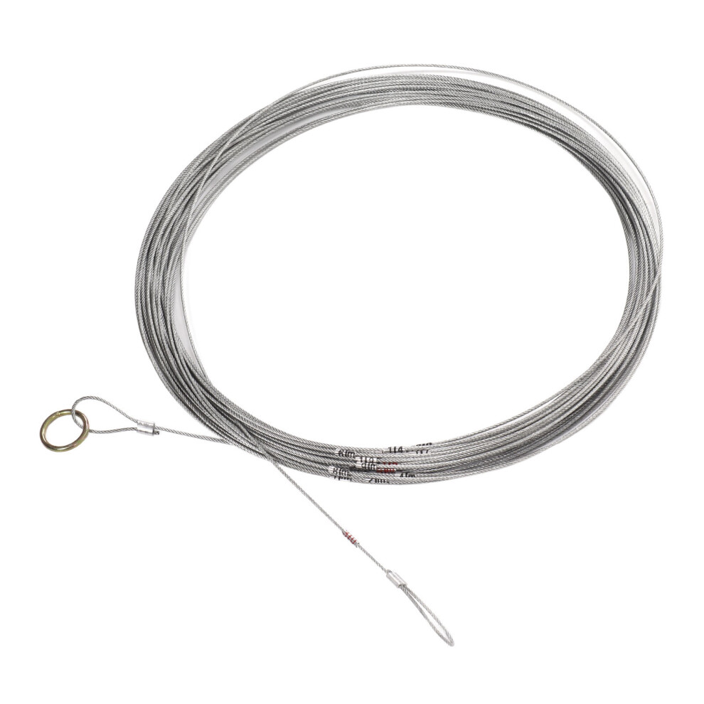 30M Steel Wire Measuring Rope Â Flexible Sturdy Steel Cord For Construction & Farming 4211374877860