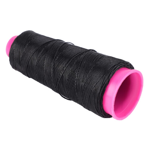 110M Polyester Bowstring Material for Recurve Bow String Replacement with Holder, Black