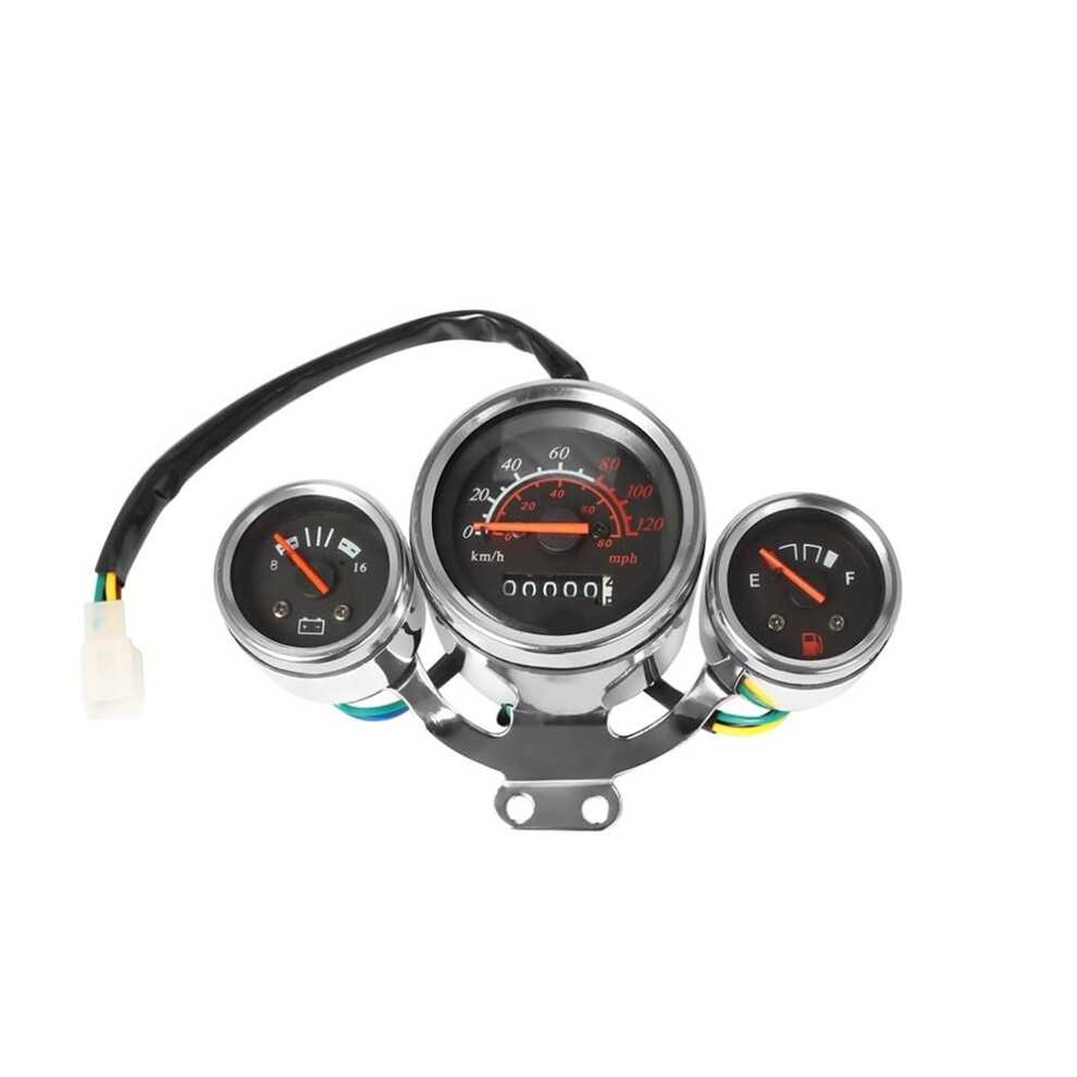 Universal Motorcycle Digital Speedometer With Tachometer Odometer Voltmeter Fuel Gauge Dustproof Shockproof 9199774917254