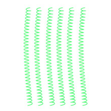 Spiralbindungskopf-Set 20 Stück, Große Kapazität, Rücken-Clip, 30 Löcher, 13 mm, Grün