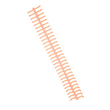 Spiralschraubenwickel 10er Set, 130 Blatt Kapazität, 16 mm, Orange, für Büro & Schule