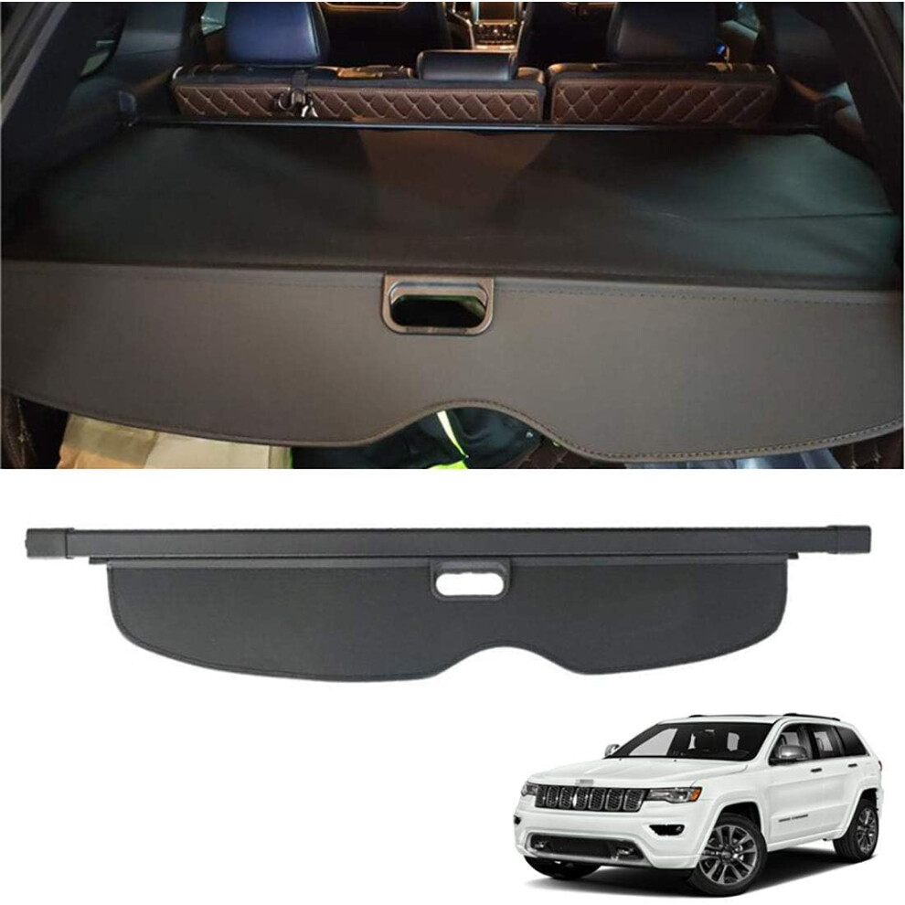 Car Retractable Rear Trunk Parcel Shelf For Jeep Grand Cherokee 2015 Retractable Cargo Cover Trunk Shade Interior Accessory 9382693049940
