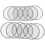 48Pcs Silver Stainless Steel Sprouting Jar Screen Lids Wide Mouth 1