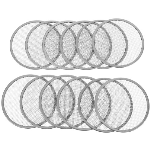 48Pcs Silver Stainless Steel Sprouting Jar Screen Lids Wide Mouth