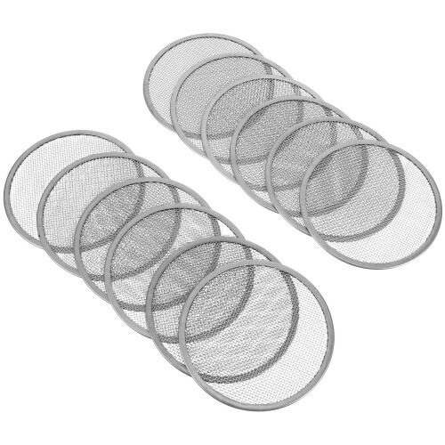 48Pcs Silver Stainless Steel Sprouting Jar Screen Lids Wide Mouth 1