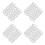 48Pcs Silver Stainless Steel Sprouting Jar Screen Lids Wide Mouth 8