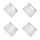 4Pcs Versatile Aluminum Projector Holder Wall Mount Stand White 9