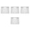 4Pcs Versatile Aluminum Projector Holder Wall Mount Stand White 6