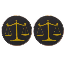 2Pcs Multi-Color Alloy Lawyer Lapel Pins for Men and Women Suits