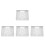 4Pcs Versatile Aluminum Projector Holder Wall Mount Stand White 5