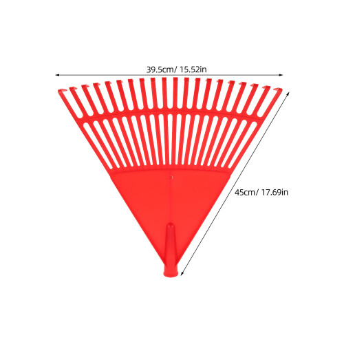 Plastic Bladhark Rood Hark Voor Blad- En Grasschoon 1