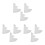 9Pcs Portable Acrylic Sewing Templates for Fabric Xmas Patchwork Decor 9