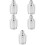5Pcs Compact Silver Gas Sensor Outer Shielding Durable Aluminum Case 9