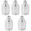 5Pcs Compact Silver Gas Sensor Outer Shielding Durable Aluminum Case 5