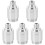 5Pcs Compact Silver Gas Sensor Outer Shielding Durable Aluminum Case 4
