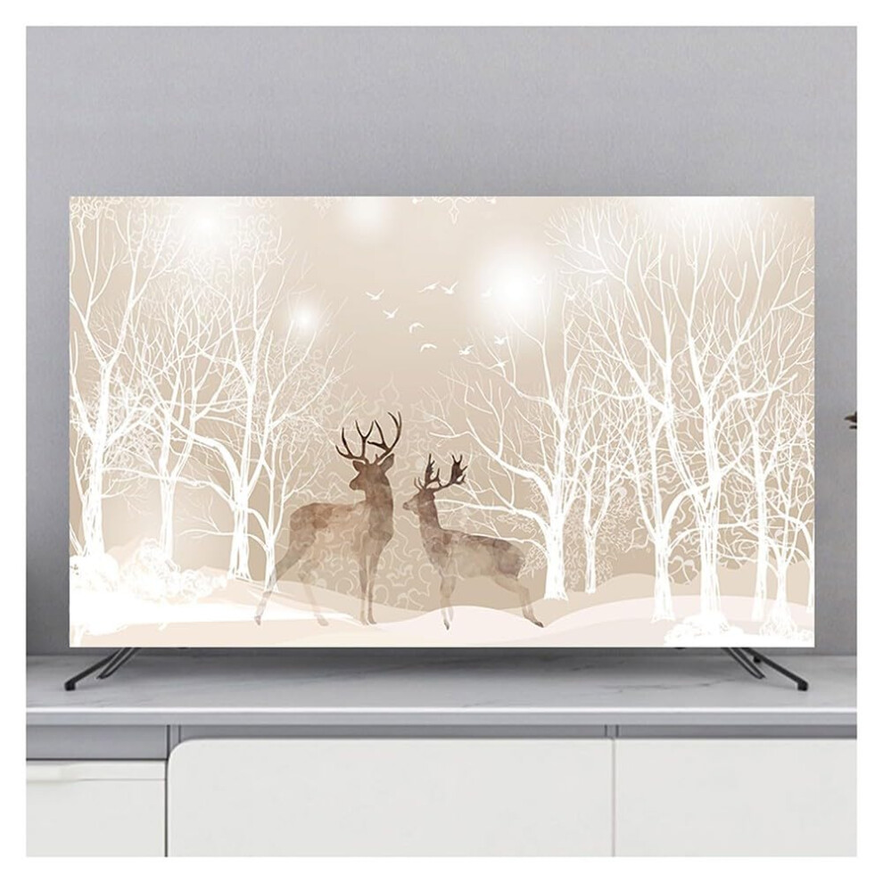 Indoor Tv Cover 3280 Inch Tv/Pc Dust Cover, Soft Polyester Fabric Screen Protector For Flatscreen/Smart Tv Model B 9347817343892