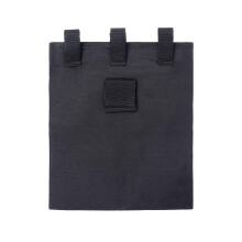 Tactical Molle Dump Pouch Nylon Waterproof Mag Dump Drop Pouch MOLLE Compatible for Paintball Vest Black