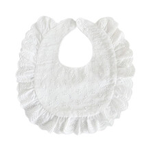 Baby Girls Cotton Lace Bibs  HollowOut Floral False Collar Style, Portable, Lovely Pattern Bibs