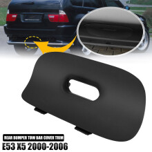 StoßStangenabdeckung Auto HeckstoßStange Abschlepphakenabdeckung HeckstoßStangenabdeckung Klappe für - X5 E53 2000-2006 51128402327