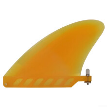 Surfboard Fin Replacement 46 Inch Soft Flexible Removable Centre Fin With Screw Lock Longboard System Yellow