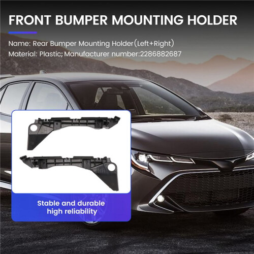 2Pc Front Bumper Mounting Holder for   E12 Hatchback 2003-2006 Front Bumper Bracket 52536-13020 5253602020 1