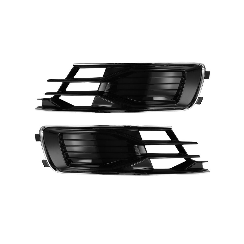 Car Front Bumper Grille Fog Lamp Grille Trim Cover 4G0807647t 4G0807648t For A6 C7 2014-2018 6032229969664