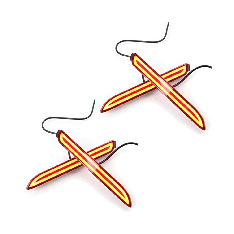 2Pair Led Car Rear Bumper Reflector Tail Brake Bar For Camry Reiz Wish Sienna Innova Isf Gx470 Rx300 Light 6031449084676