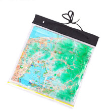 Waterproof PVC Map Case, Transparent Dry Bag for Maps, Camping and Hiking, Fits Standard Maps