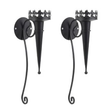 Wall Mounted Candle Holder 2pcs Iron Art Simple Hanging Candle Holders for Pillar Tealight Home Wall Decoration