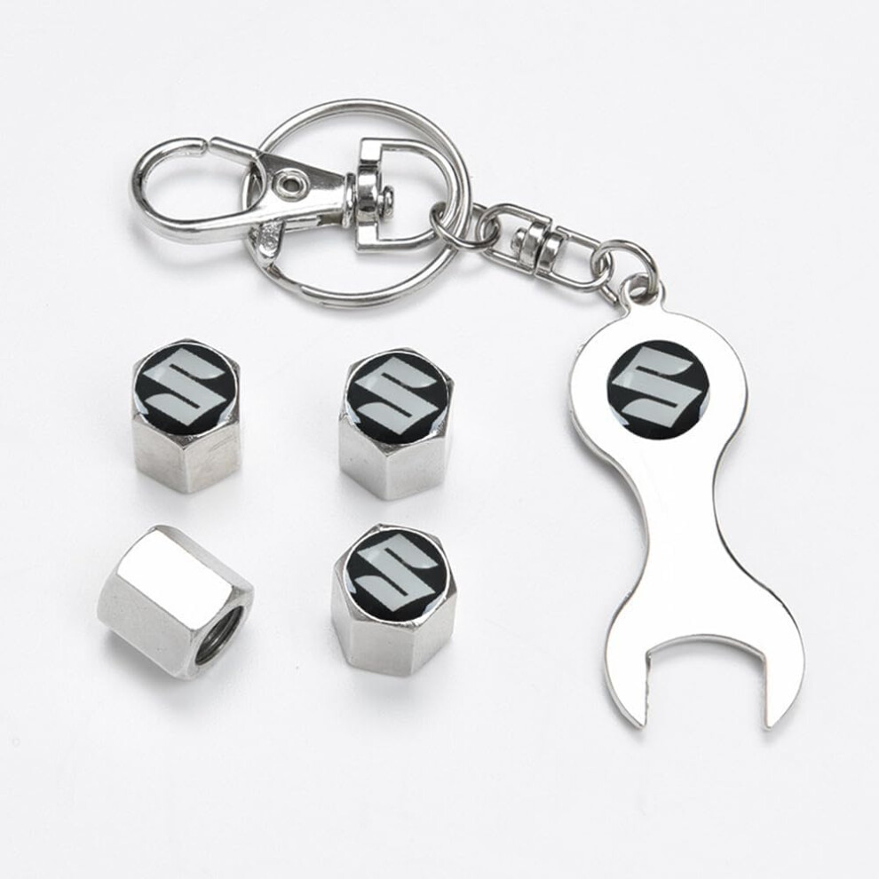 Tyre Valve Caps For Suzuki Splash Swift Sx4 Jimny Vitara, Aluminum Alloy Oring Seal Dust Covers 9199774918404