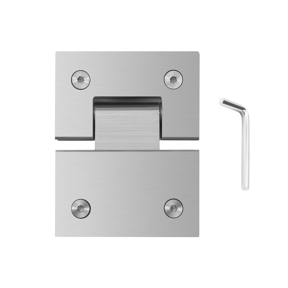 Heavy Duty 180 Degree Glass Door Cabinet Showcase Cabinet Clip Glass Shower Door Hinge Replacement Parts Stainless Steel Polished