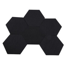 6Er Pack Filz Memo Board Dekorative Anschlag Tafel Hexagon Bekanntmachung Board, Filz Kork Board Fliesen, Pinnwand Wand Dekor für Fotos, Memos (20 X
