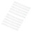 10 Pack Binding Combs 1/2in Diameter 30 Holes Plastic Spines Transparent 1