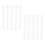 10 Pack Binding Combs 1/2in Diameter 30 Holes Plastic Spines Transparent 3