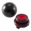 80MM Natural Black Sphere Large Crystal  Healing Stone with Base 6